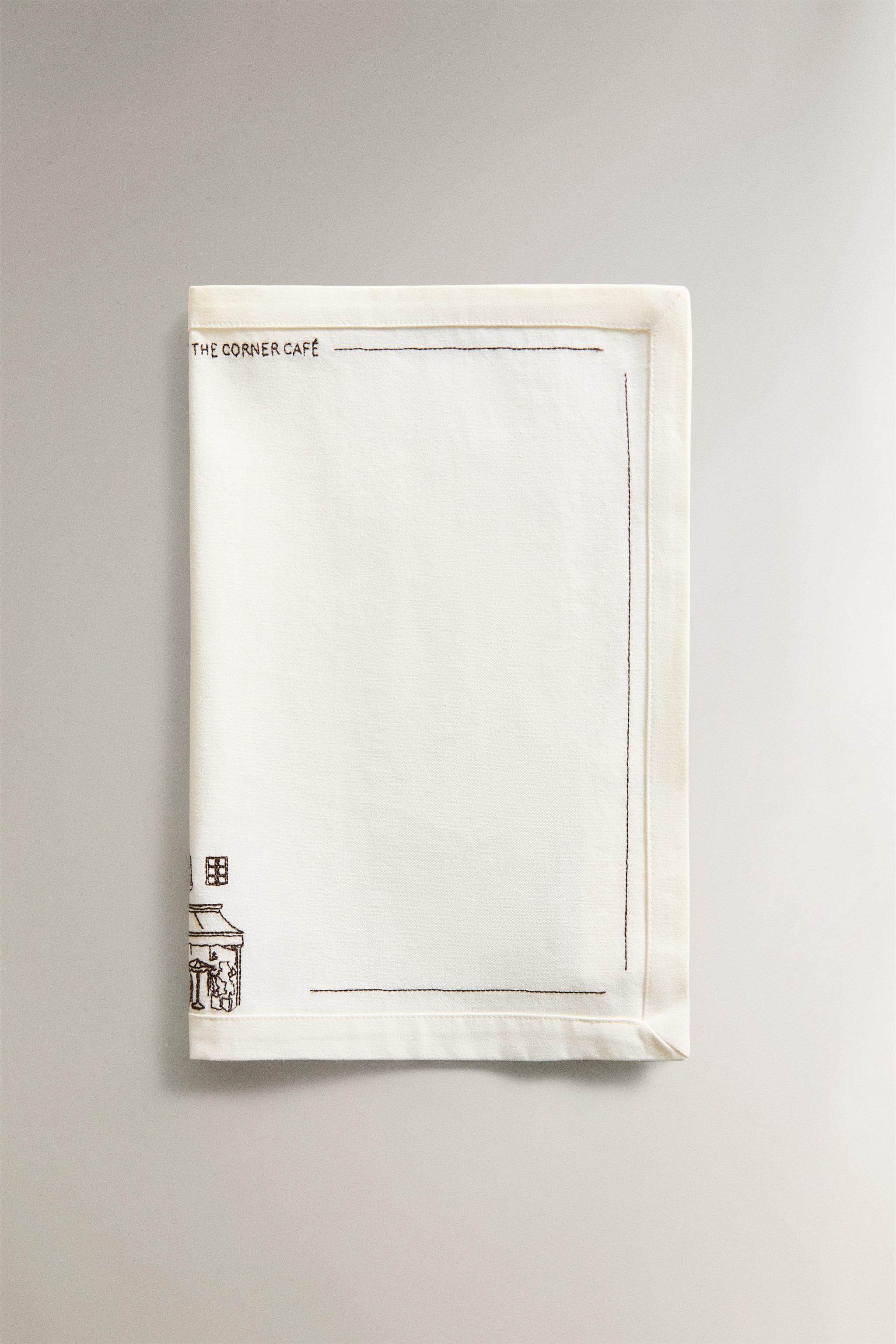 SET DE TABLE EN COTON CAFÉTÉRIA